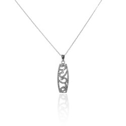 Collier argent rhodié...