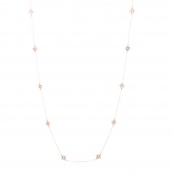 Collier argent rosé sautoir...