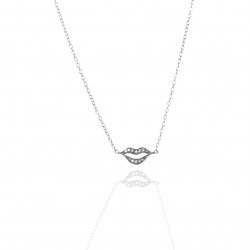 Collier argent "bouche"...