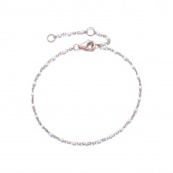 Bracelet argent rosé émail...